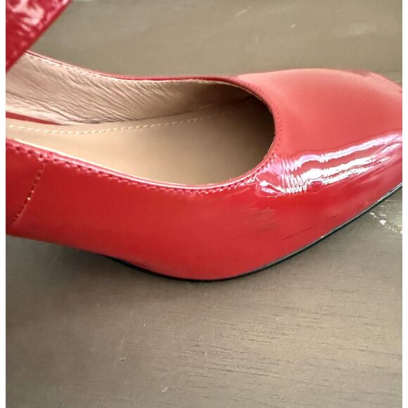 Bibi Lou Milena Double Strap Red Patent Mary Jane Heels Womens Size 38 (US 8) - Picture 5 of 8